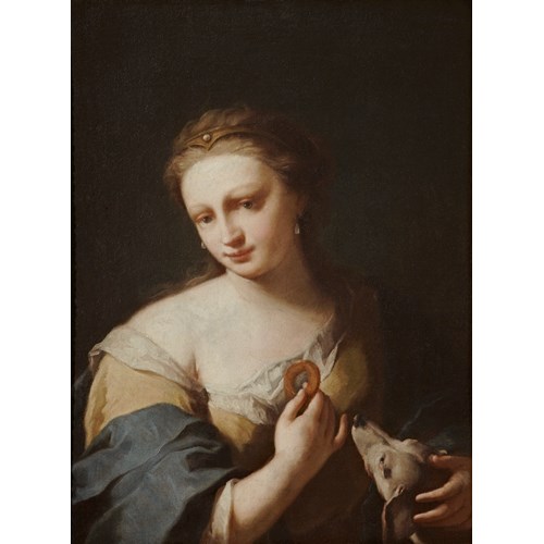 Portrait of a Girl with a Dog